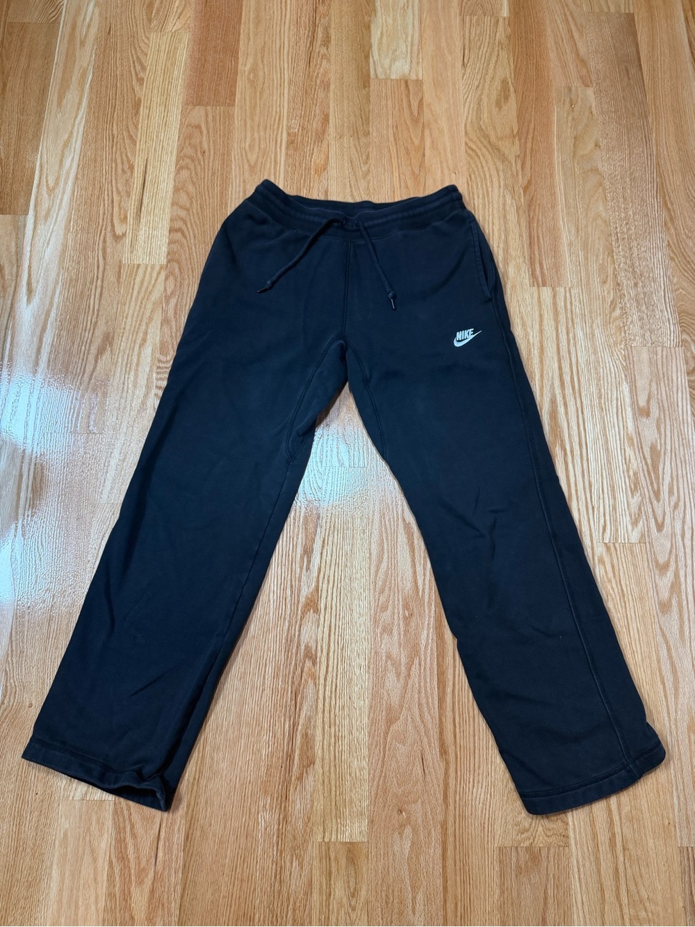 Nike Y2K Black Sweatpants Men Size Medium Drawstring Pockets Gym